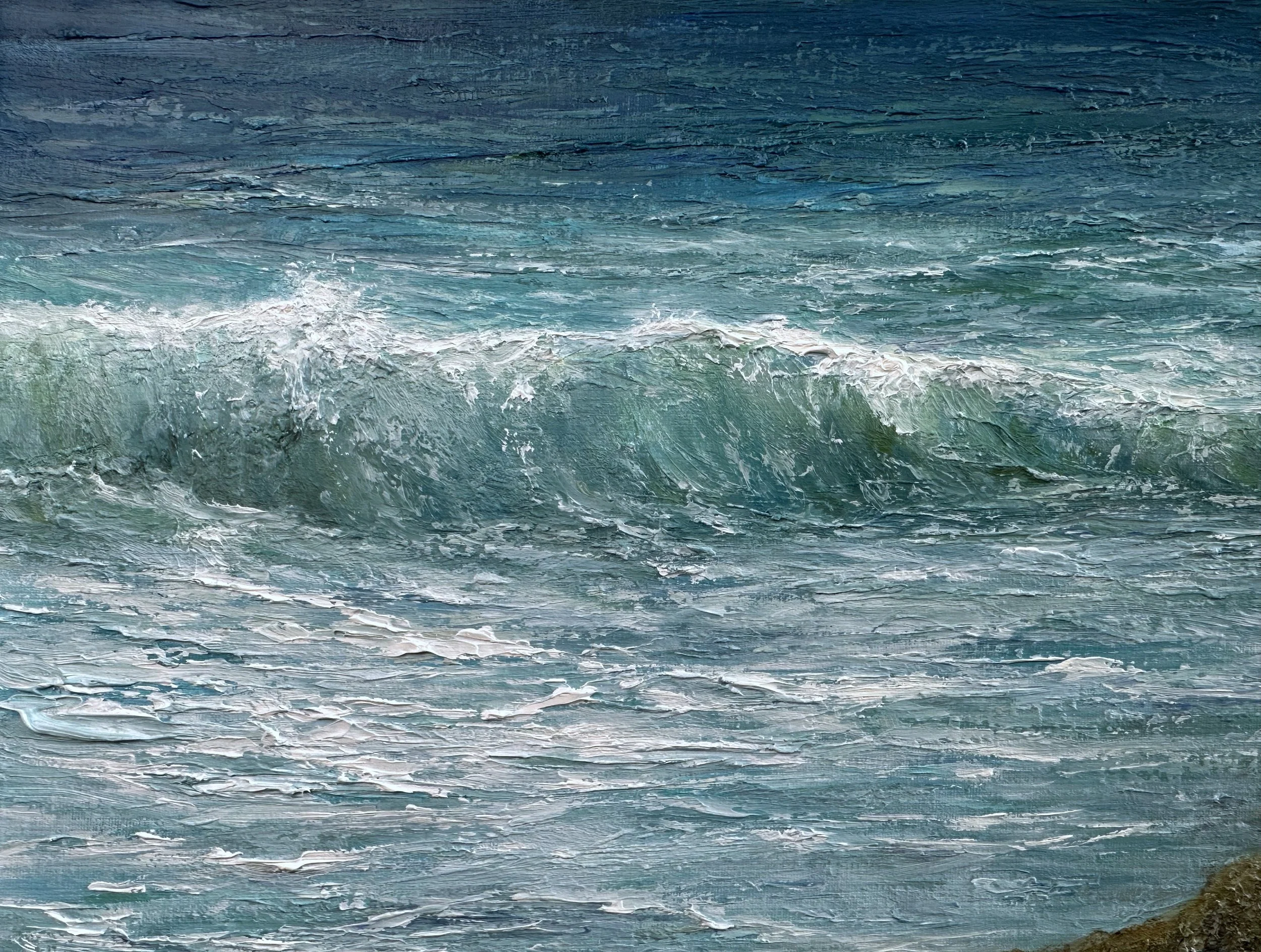 Pemaquid Surf - Oil on Canvas - 20 x 30 — Sarah Paine Fine Art